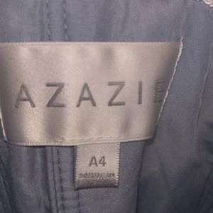 dusty blue azazie bridesmaids dress